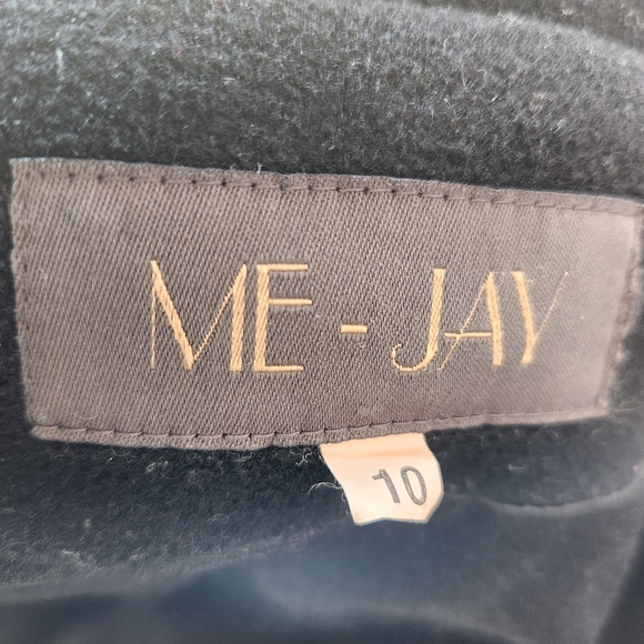 Women's button-down wool blend Winter Coat by Me-Jay size 10 US - Picture 7 of 16